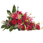  Enduring passion. For a love that will never end. This funeral bouquet is compo...