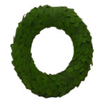 This modern wreath looks simple, but is rich in symbolism for purity and materna...