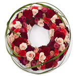For someone who stood very near to you. This funeral wreath conveys many beautif...