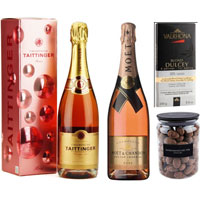 Dreamy Treats of Champagne with Chocolate