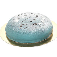 Blue princess cake.