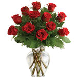 11 Red Roses In Vase