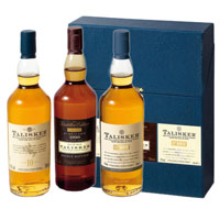 Finely Textured Gift Set of 3 Talisker Bottle with Wishes