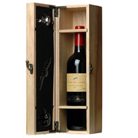 Memorable Celebration Wooden Box of Wine Accessories
