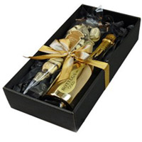 Exquisite Set of Prosecco Bottega Gold Wine N Tartufi Neri Chocolate