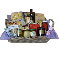 Exquisite Glowing Attachment Food N Wine Gift Basket