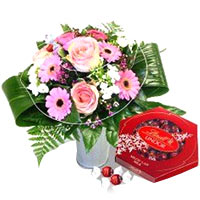 Reve en Rose Bouquet de Chocolat avec Lindors francais