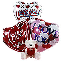 Say I love you with our lighter-than-air Air-rangement balloon bouquet to make t...