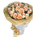 Dazzling Valentine's Roses in Wrapped Bouquet