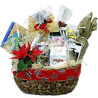 The delicious Gourmet basket with all imported Haw...