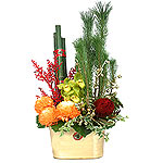 Bouquet with Chrysanthemum ,orchid and seasonal flowers.