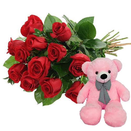 12 Perfect Rose and Bear