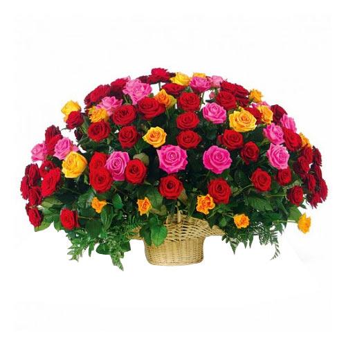 Exotic Mixed Roses Bouquet for Celebration
