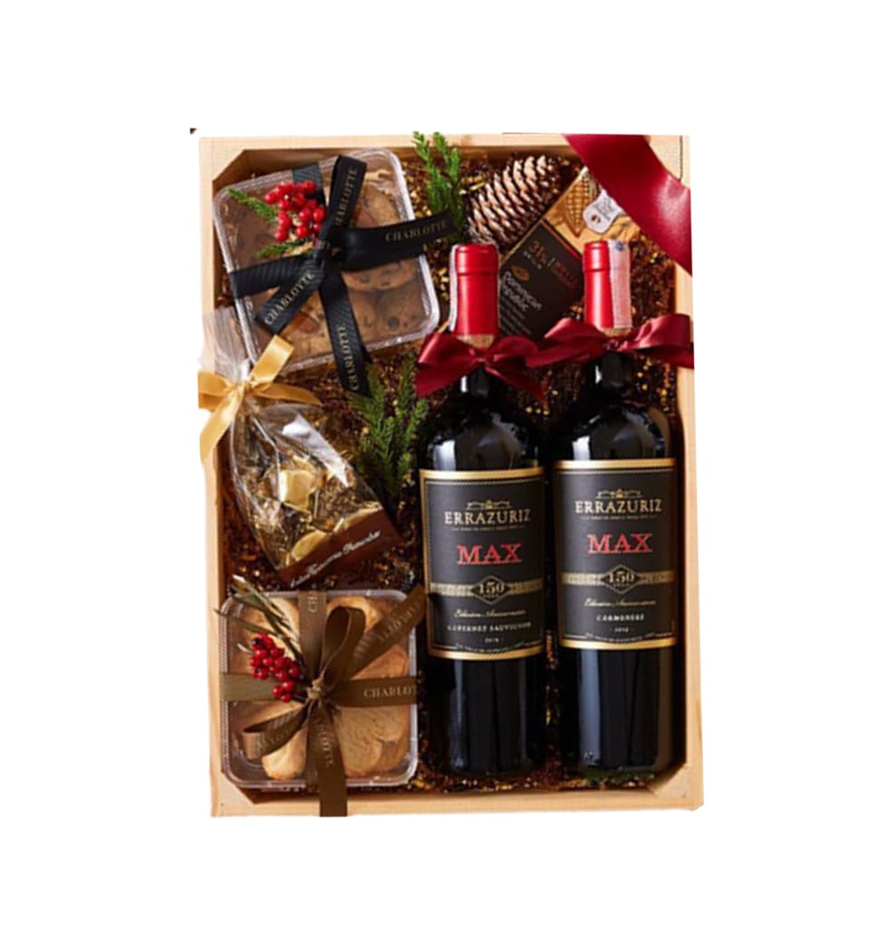 Wine And Gourmet Snack Baskets