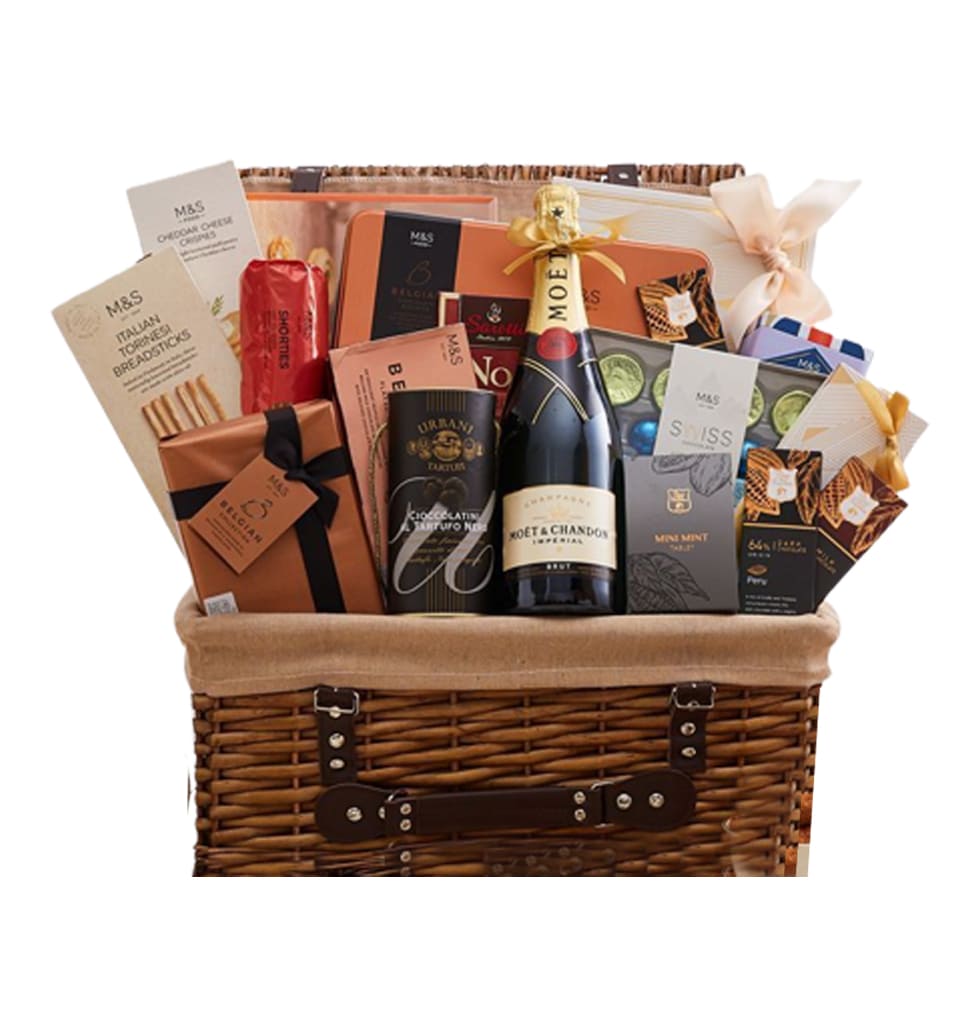 Champagne And Gourmet Food Basket