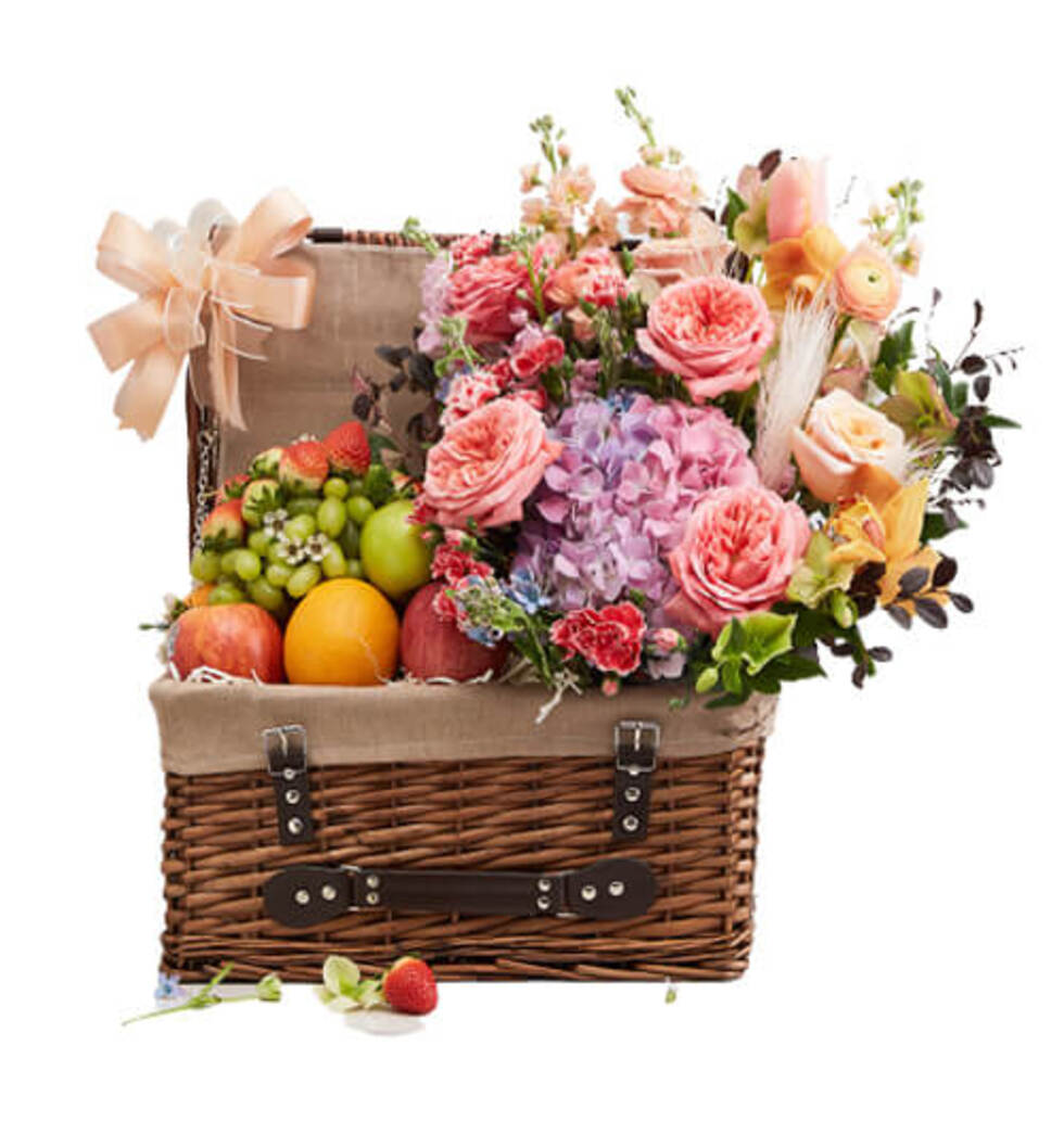 Incredible Fruit And Flower Basket