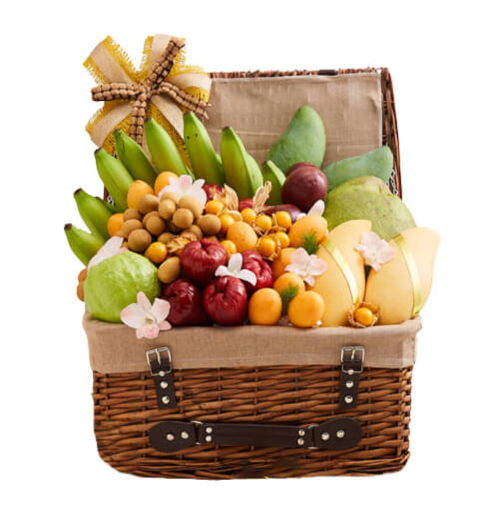 Basket Of Various Fruits