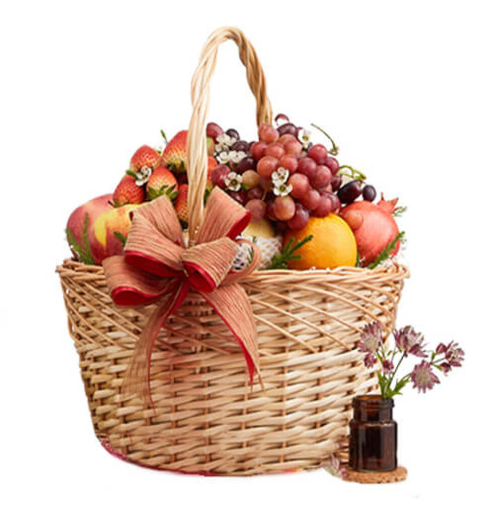 Basket Stuffed With Nutritious Fruit