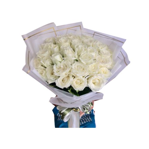 Combo Of White Roses
