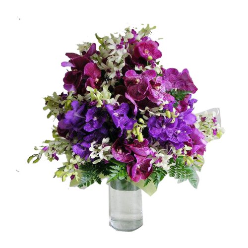 Vase Of Lavender Flowers