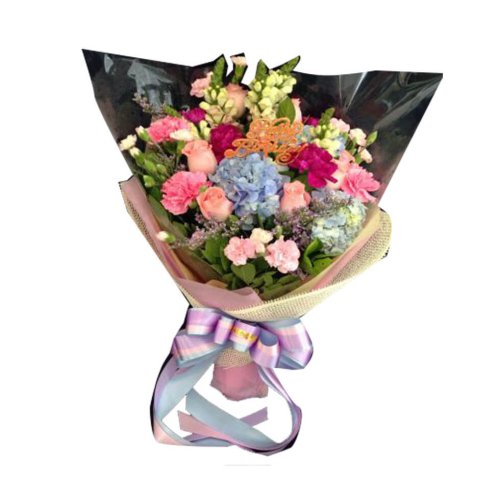 Romance Arrangement With Vibrant Flowers