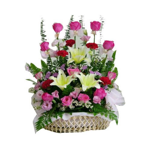 Flower Bouquet With A Variety Of Colours