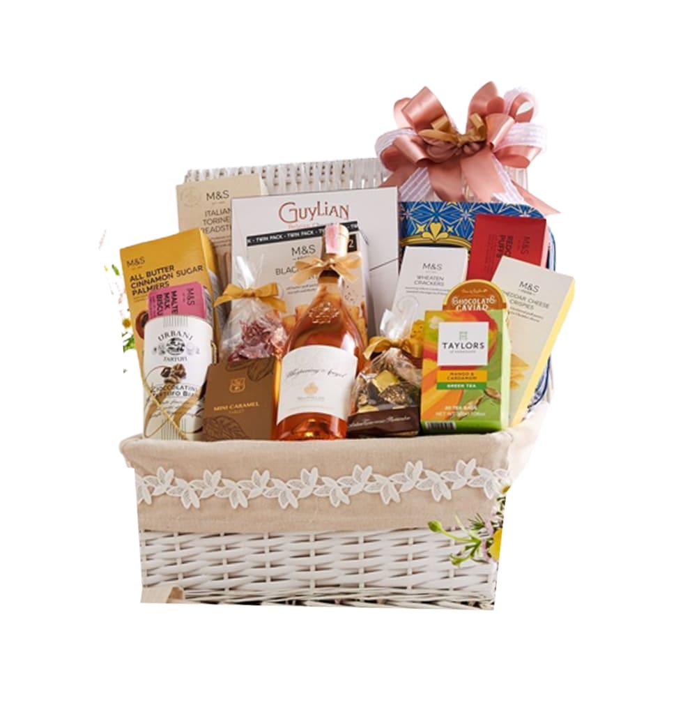 Elegant Wine Gift Basket