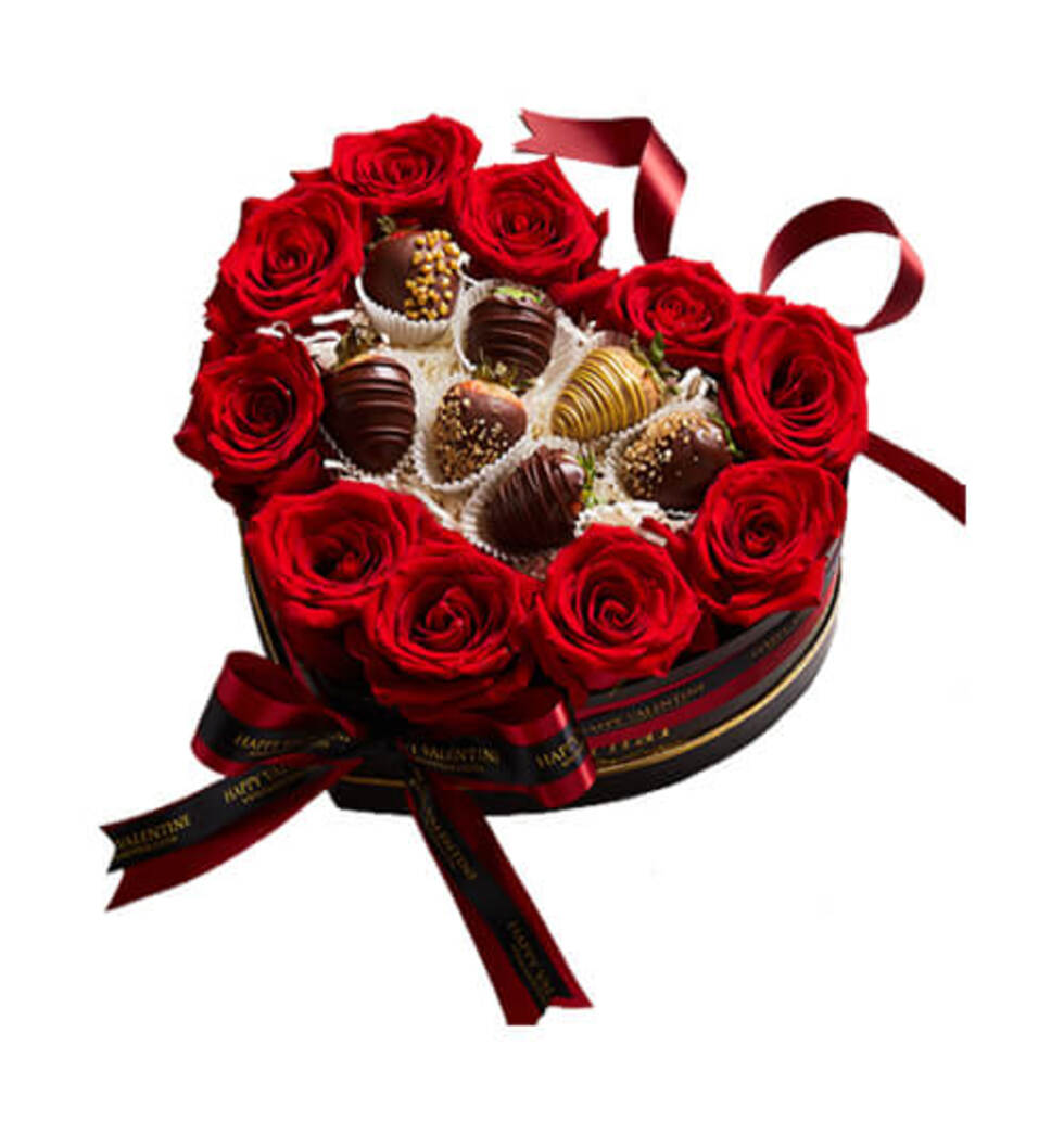 This arrangement of imported roses in a special bo......  to Uttaradit