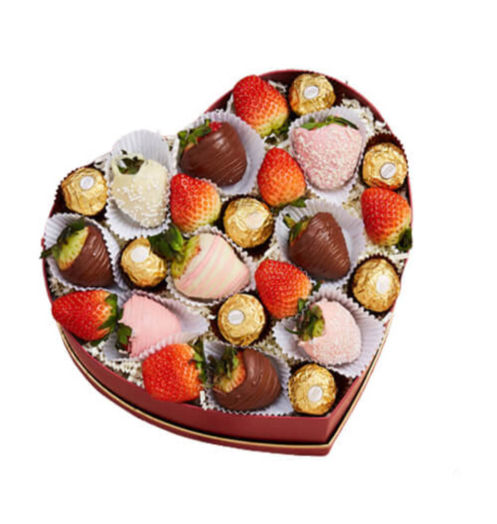 Sending you love and warmth. with strawberries coa......  to Kanchanaburi