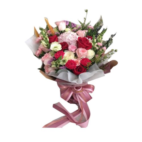 voilets purple orange valentines floral bouquet wi......  to Tak