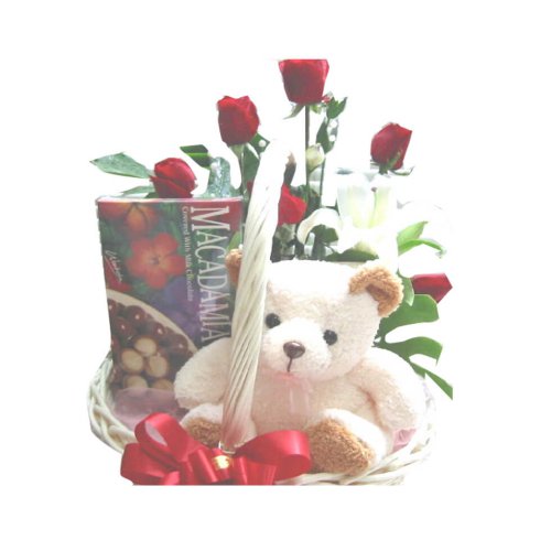 A wintery white basket lined with shimmering Valen......  to Si Sa Ket