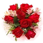  Send this  bouquet of 9 red roses. Red roses symb...