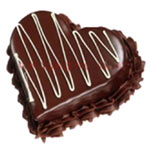 Marvelous Chocolate Heart Shape Cake