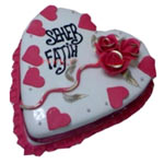 Special Love Cake with White Cream