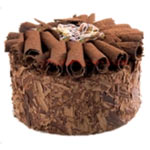 Tempting Chocolate Brown Cake