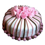Passionate Pink Rose Cake