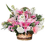 Perfect Pink Floral Pleasure Basket