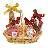 Attractive Illustrated Apple Candies Basket