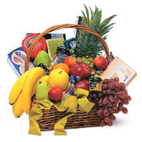 Classy Gift Basket of Exotic Assorted Fruits