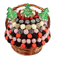 Lovable Winter Frosty Chocolate Gift Basket
