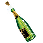 Provide also Slightly candied Bottle of Champagne with the gift....