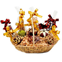 Brilliant Bitter Chocolate Apple Candies Basket