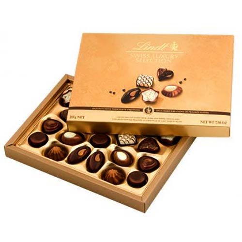 Also you can add Sensational Box of 215g Lindt Chocolates with the selected gifts.