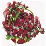 Valentine Deluxe Roses Basket 