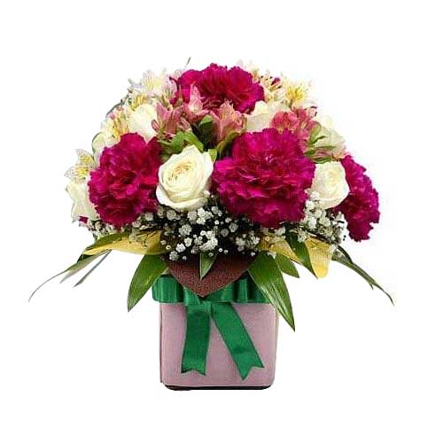 Sun-Kissed Mixed Arrangement in a Gift Box<br/>