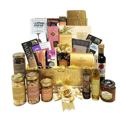 Outstanding in quality and style, this Special Gift Hamper with Full of Goodies ...