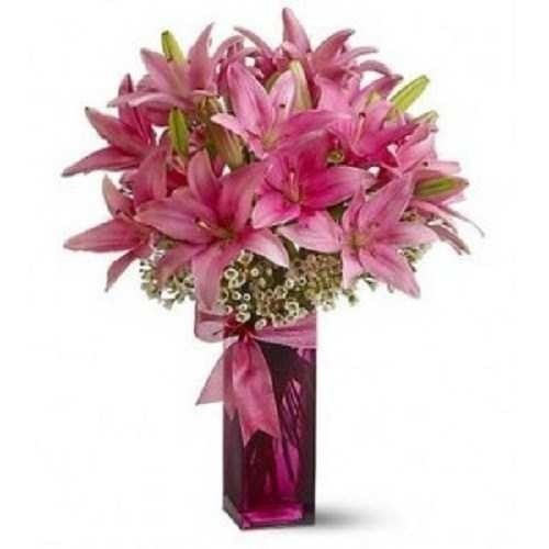 Lovely Soft Pink Lilies Bouquet