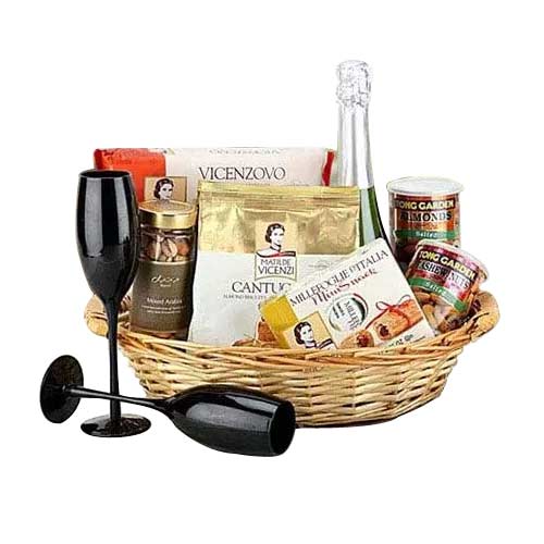 Lovely Festive Greetings Gift Basket