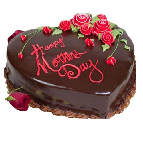 A delicious heart shape chocolate cake with chocol......  to Ras Al Khaimah