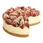 Amazing Strawberries and Cream Cheesecake with Lots of Love